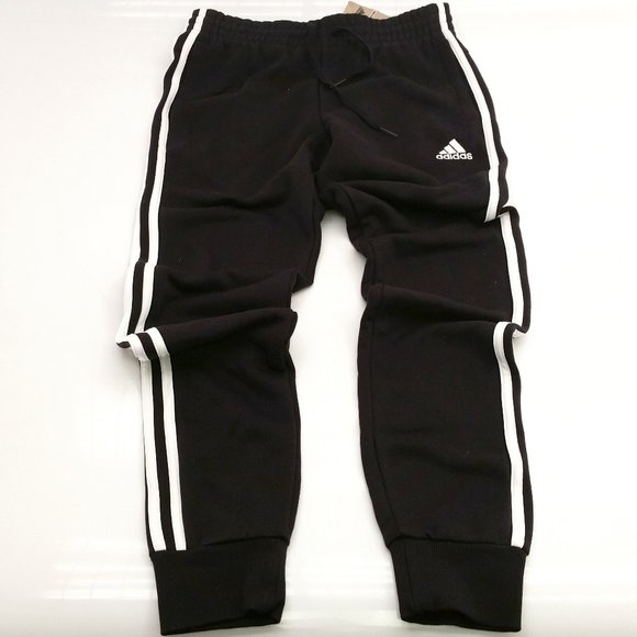 NWT Black Adidas Better Cotton Jogger Pants Normal Length XS - Picture 1 of 7
